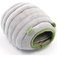 OEM Kuschelbett für kleine Tiere - Wintervilla aus Frottee-Stoff mit warmem Nestbett, Matte und Anti-Slip-Hohlraum