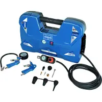 Scheppach Druckluft-Kompressor Air Case | max. 8 bar Druckleistung | Ansaugleistung 180 l/min | 2 Liter Kesselvolumen | inkl. 12-teiliges Zubehörset