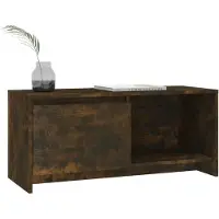 vidaXL TV-Schrank Räuchereiche 90x35x40 cm Holzwerkstoff