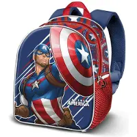 KARACTERMANIA Captain America 3d Elite Fi 7.5l 30x25x10 Cm Rucksack Mehrfarbig Mehrfarbig One Size
