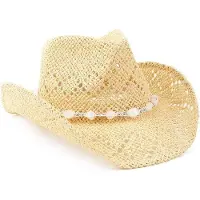 OEM Western-Damenkralen-Hut mit Biegsamer Kante | Sommer-Accessoire