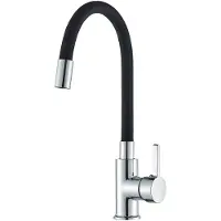 OEM Flexibele keukenkraan met 360° draaibare uitloop, messing en chroom, voor warm en koud water