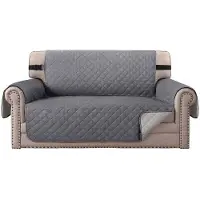 OEM Hundebett- und Katzensofa-Schutz, umkehrbar, Position halten, Sofa- und Sitzmöbelbeschutz für Hunde und Katzen, grau/beige