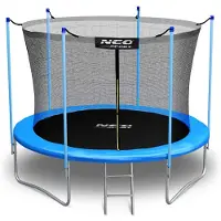 Neo-Sport Fuß/252 cm Gartentrampolin mit Innennetz und Leiter