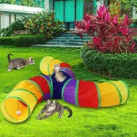 OEM Miniaturierbarer, einziehbarer Regenbogen-Passageway für Hunde, Katzen, kleine Heimtiere.