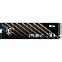 MSI SPATIUM M452 PCIe 4.0 NVMe M.2 500GB, 500 GB, M.2, 3600 MB/s