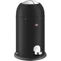 Wesco Tret-Abfallsammler "Kickmaster Junior" 12000 ml schwarz matt