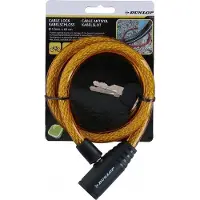 Dunlop , Fahrradschloss Spirale 65cm Mit 2 Schlüsseln, Orange