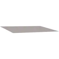 vidaXL Markisenersatzstoff Hellgrau 400 x 350 cm Polyester