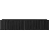 MargaretHadas24 Margaret Hadas24 TV-Schrank Noe Fernsehschrank TV-Lowboard 200 cm Hängend modernes Design Wohnzimmer Wandmontage, TV Möbel schwarz, schwarz