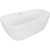 Mexen Giada freistehende Badewanne 170 x 90 cm, weiß glänzend, Überlauf Chrom - 52741709000-01
