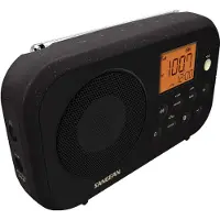 Sangean PR-D12BT Traveller 120 UKW-Radio mit Bluetooth tragbar versch. Varianten Farbe: Schwarz