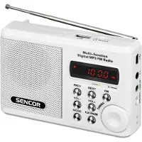Sencor SRD 215 W RADIO z USB,MP3,SD