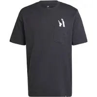 Adidas T-Shirt "LOUNGE SLIDES GRAPHIC POCKET"