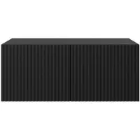 MargaretHadas24 Margaret Hadas24 TV-Schrank Noe Fernsehschrank TV-Lowboard 100 cm Hängend modernes Design Wohnzimmer Wandmontage, TV Möbel schwarz, schwarz