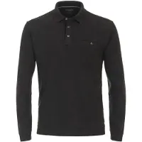 Casamoda Poloshirt Long Sleeves Anthrazit - 4XL