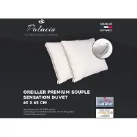 Vente-unique Kopfkissen Auxence Weiß 65 cm