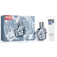 Diesel Only The Brave Eau de Toilette Set für Herren, EdT 50 ml & Duschgel 75 ml