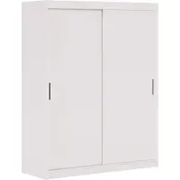 MargaretHadas24 Kleiderschrank Iga 120 cm inklusive 2 Schiebetüren Schwebetürenschrank (weiß)
