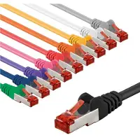Goobay CAT 6 Patchkabel, S/FTP (PiMF), 3 m, Set in 10 Farben