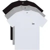 Lee – 3er-Pack – Schwarz/Grau/Weiß