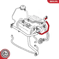 ESEN SKV Kühlerschlauch Wasserschlauch für LAND ROVER Freelander SUV (L314) 43SKV728
