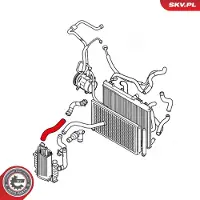 ESEN SKV Ladeluftschlauch 24skv885 rechts für NISSAN