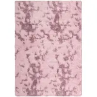 vidaXL Teppich Shaggy Hochflor NAVARRA Altrosa 240x340 cm Polyester