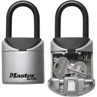 Masterlock Schlüsseltresor mit Bügelhalterung - Medium - Wetterfest - Bügel - Druckknopf - - 5422EURD - Schlüsselsafe