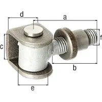 GAH Alberts Torband 65x42x42x30mm Stahl roh