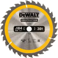 DeWalt Dt1940-qz Kreissägeblatt Für Holz 184x16 Mm