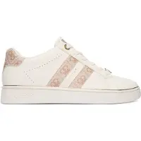 GUESS für Damen. FLTBRLELE12 Beigefarbene Barlie-Turnschuhe (38), 1 bis 3 cm, Schnürsenkel, Lässig