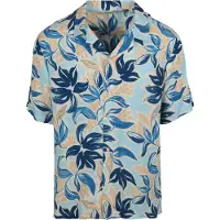 Shiwi Hemd Vic Floral Leafs Blau