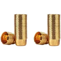 Semoic 100 Stücke Aluminium Folie Cupcake Cups Einweg Muffin Liner Back Förmchen Aluminium Cupcake Tipp Pan Ramekin Inhaber Little Pudding Cups Gold