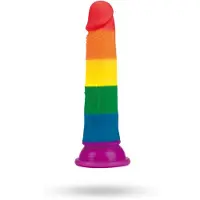 Lovetoy Prider - lebensechtes Dildo - 19cm (Regenbogen)