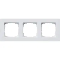 Gira 0213295 Abdeckrahmen 3f flach E2 Reinweiß 213295