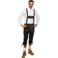 Sonstiges Lederhose dunkelbraun - AUSLAUF, Größe:58