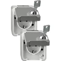 Merten SCHUKO-Steckdose lichtgrau MEG2418-8029 (MEG2418-8029)
