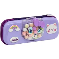 Astra Schaumstoff-Federmäppchen Eva 3D Kitty Lavender