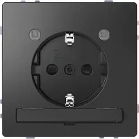 Merten MEG2304-6034 Steckdose mit LED Beleuchtungs-Modul + erhöhtem Berührungsschutz D-Life anthrazit