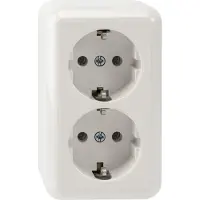 Merten MEG2421-8719 - CEE 7/3 - CEE 7/4 - Weiß - 250 V - 16 A