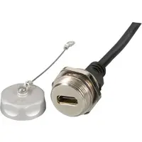 EFB Elektronik EFB IP67EBHDMIA-A1,0FL IP67 Einbaubuchse, M25, HDMI, Bu-St, A-A, 1,0m IP67EBHDMIAA10FL