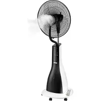 Unold 86930 Standventilator Nebula Touch Digital - 90 W, Vernebler, Ultraschall-Sprühnebel, Wassertankvolumen ca. 3 L, Touch-Display