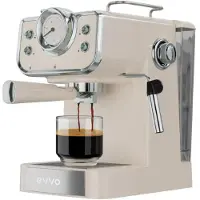 Evvo Intensa Retro, Espressomaschine, 1,5 l, Gemahlener Kaffee, 950 W, Edelstahl, Beige