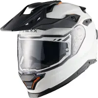 NEXX Y.TRAVL Plain Pearl Weiß Adventure Integralhelm Größe M