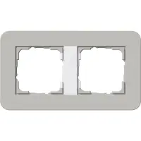 Gira 0212412, Grau, Weiß, Schraubenlos, GIRA, Glänzend, 1 Stück(e)