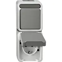 Merten MEG3494-8029 Kombi. Schuko-Steckdose Aquastar