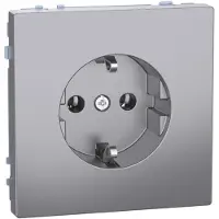Merten Steckdose Serie Design, Edelstahl, MEG2301-6036