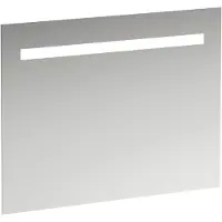 Laufen Leelo Spiegel mit integrierter horizontaler LED-Beleuchtung, Aluminiumrahmen, 900 mm, Version für externen Lichtschalter, H4476519501441