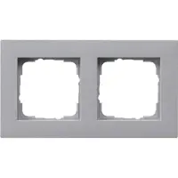 Gira 0212255 Abdeckrahmen 2f flach E2 F Alu (212255)